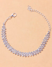 Load image into Gallery viewer, Silver Rhinestone Anklet